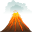 Magma em erupção e suas variações