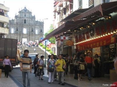 Macau, China - 8 De Dezembro De 2016: Vista Em Perspectiva Do