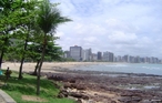 Vista da Praia do Meireles em Fortaleza. </br></br> Palavras-chave: Praia. Economia. Turismo. Capital. Cidades. Urbanização. Capital. Brasil.  