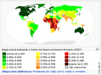 O ndice de Desenvolvimento Humano (IDH)  uma medida comparativa que engloba trs dimenses: riqueza, educao e esperana mdia de vida.  uma maneira padronizada de avaliao e medida do bem-estar de uma populao. </br></br> Palavras-chave: IDH. Educao. Riqueza. Expectativa de vida. Populao. Desigualdade social. Desenvolvimento. Subdesenvolvimento.