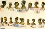 Pintura de Debret (1835). O Brasil recebeu 37% de todos os escravos africanos que foram trazidos para as Américas, totalizando mais de três milhões de pessoas. </br></br> Palavras-chave: Negro. Etnias. Escravidão. Brasil. Américas. Cultura.