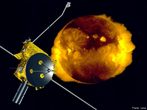 Ulysses  uma sonda espacial, lanada pelo nibus Espacial, misso STS-41 da Nasa em 6 de Outubro de 1990 e  uma misso gerenciada pela Agncia Espacial Europeia - ESA e pela Nasa.  um desejo dos cientistas, que o Sol fosse pesquisado junto a regio dos polos, pois esta regio  inacessvel para quem esteja observando o Sol a partir da Terra. Ento para se chegar as altas latitudes do Sol, a sonda foi inicialmente lanada em direo a Jpiter, para assim executar uma assistncia gravitacional, com o auxlio da gravidade deste planeta.  </br></br>  Palavras-chave: dimenso socioambiental. Econmica. Espao terrestre. Territrio. Lugar. Regio. Sonda ulysses. Satlite espacial.  