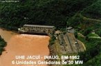 Usina Hidreltrica do Jacu  uma usina brasileira localizada no estado do Rio Grande do Sul. Tem potncia efetiva de 180 MW e sua concessionria  a Companhia Estadual de Gerao e Transmisso de Energia Eltrica.  </br></br>  Palavras-chave: Dimenso socioambiental. Dimenso econmica. Barragem. Energia eltrica. Reservatrio de gua. Jacu. RS.  