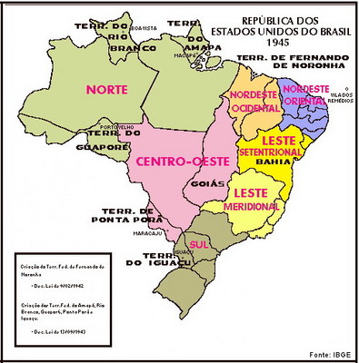 DIVISÃO REGIONAL DO BRASIL/IBGE 