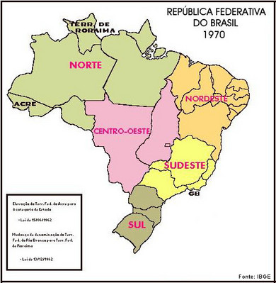 O Brasil e sua divisão regional - parte 1 