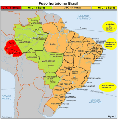 Cartografia 5: Fusos Horários do Brasil e Horário de verão – Master  Geografia