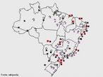 Um aeroporto  uma rea com a infraestrutura e os servios necessrios para o atendimento de pousos e decolagens de avies.</br></br>Palavras-chave: Aeroportos. Mapa. Meios de Transporte. Cargas. Sociedade. Produo Industrial. Importao. Exportao. Dimenso Socioambiental. Territrio. Regio. Dimenso Econmica da Produo do e no Espao. Economia. 