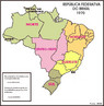 Em 1969, uma nova diviso regional foi proposta. Na regio Norte ficaram os estados do Acre, Amazonas e Par; Territrios de Rondnia, Roraima e Amap. Na regio Nordeste, os estados de Maranho, Piau, Cear, Rio Grande do Norte, Paraba, Pernambuco, Alagoas, Sergipe e Bahia, e o Territrio de Fernando de Noronha. A regio Leste foi substituda pela regio Sudeste, formada por Minas Gerais, Esprito Santo, Rio de Janeiro, estado da Guanabara e So Paulo. Na regio Sul, localizavam-se Paran, Santa Catarina e Rio Grande do Sul. Na regio Centro-Oeste, Gois, Mato Grosso e Distrito Federal. </br></br>Palavras-chave: Brasil. Regio. Regionalizao. IBGE. Administrao. Desenvolvimento. Polticas Pblicas.