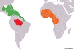 Mundo: Distribuio do Peixe-boi