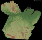 CD Brasil visto do Espao - Imagens por satlite de todo o territrio brasileiro. Projeto da Embrapa - Empresa Brasileira de Pesquisa Agropecuria. </br></br> Palavras-chave: Dimenso Econmica do Espao Geogrfico. Territrio. Regio. Lugar. Estado. Mapa do Par. Imagem de Satlite.