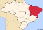 Regio Geoeconmica Nordeste Estados AL, BA, CE, MA, PB, PI, PE, RN e SE Caractersticas geogrficas rea 1.558.196 km Populao 52.191.238 hab. IBGE/2007 Densidade 32 hab./km </br></br> Palavras-chave: Populao. Caatinga. rido. Regio Nordeste. Brasil. Zona da Mata. 