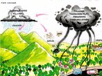 A formao de chuvas cidas  um fenmeno (e um problema) moderno, originado do grande desenvolvimento de centros urbanos altamente industrializados. Com a liberao de poluentes na atmosfera pelas indstrias, veculos e usinas energticas, h a combinao destes poluentes com o vapor de gua existente na atmosfera. Esta combinao vai sendo acumulada em nuvens, ocorrendo assim sua condensao. Atravs da eletricidade gerada do choque entre nuvens, os elementos poluentes entram em reao qumica, formando compostos cidos, que mais tarde sero precipitados. </br></br> Palavras-chave: Carvo. Combustveis Fsseis. Poluentes Industriais. Atmosfera. Chuva cida. Corroso de Contrues. Doenas. Contaminao.