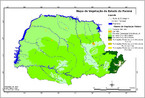 O estado do Paran apresentava at incio do sculo XX, cerca de 80% de sua rea recoberta por florestas. Atualmente a cobertura florestal natural  inferior a 5% e a maior parte da floresta est na Serra do Mar.</br></br> Alguns fatores foram decisivos na extrao de madeira das florestas, com destaque para a expanso das lavouras de caf e a explorao do carvo vegetal. Em menos de meio sculo, as florestas naturais praticamente desapareceram do territrio paranaense.  </br></br> A maioria da vegetao original est em parques e reas de proteo e conservao.</br></br>Palavras-chave: Vegetao. Clima. Serra do Mar. Desmatamento. Devastao. Mata Atlntica. Agricultura. Caf. Carvo vegetal. Economia.