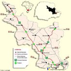 No estado do Paran h concessionrias de pedgio como: Caminhos do Paran - 4 praas de pedgio, Econorte - 3 praas de pedgio, Ecovia - Curitiba-Paranagu - 1 praa de pedgio, Rodonorte - 7 praas de pedgio, Rodovia das Cataratas - 5 praas de pedgio, Viapar - 6 praas. O pedgio  um direito de passagem pago mediante taxa ao poder pblico ou a uma concessionria delegada para ressarcir custos de construo e manuteno de uma via de transporte. </br></br> Palavras-chave: Dimenso Poltica do Espao Geogrfico. Territrio. Lugar. Pas. Pedgio. Mapa. Concessionria.